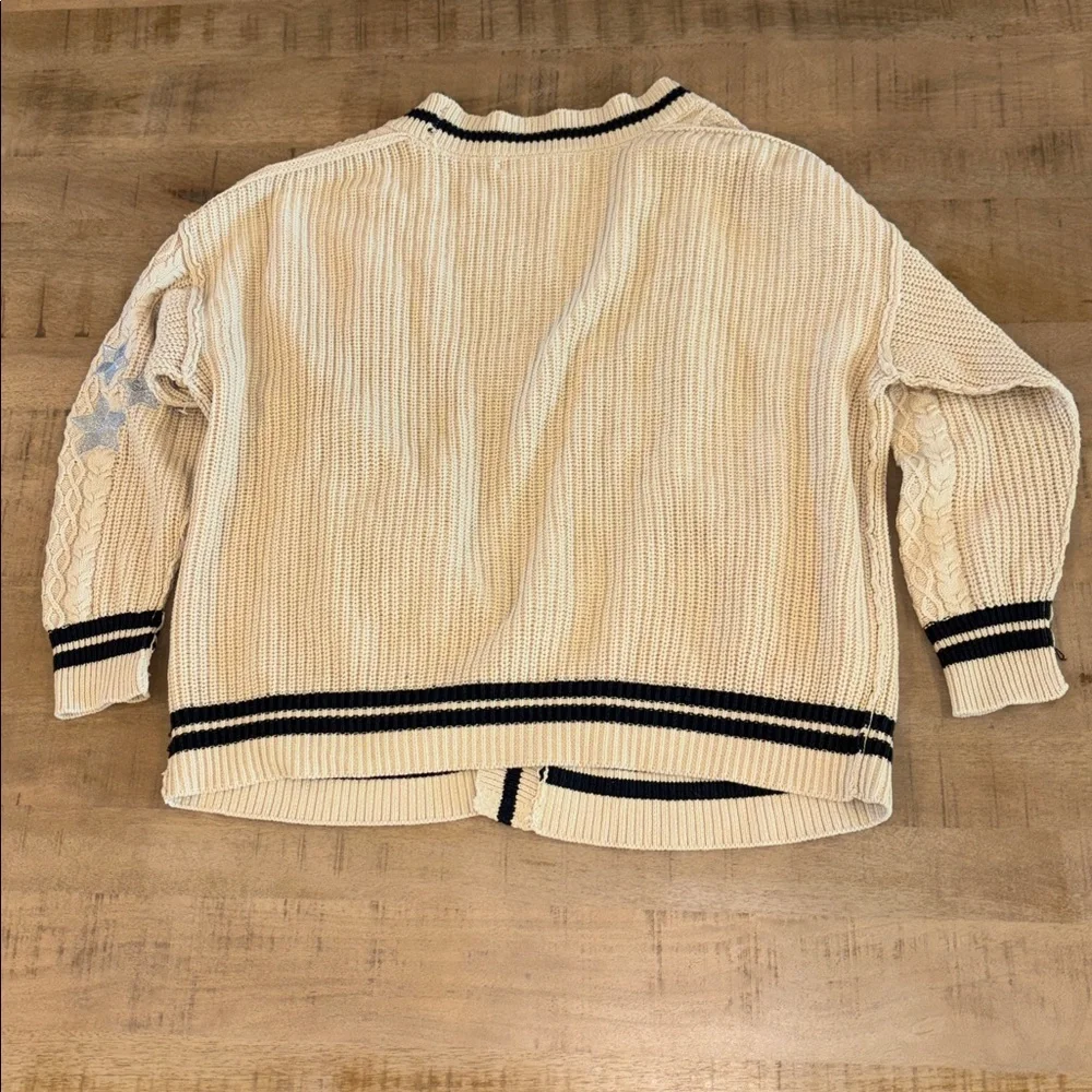 Altar’d State Talia Cable Knit Cardigan Pockets XS Folklore Taylor Swift Sweater - Picture 6 of 8